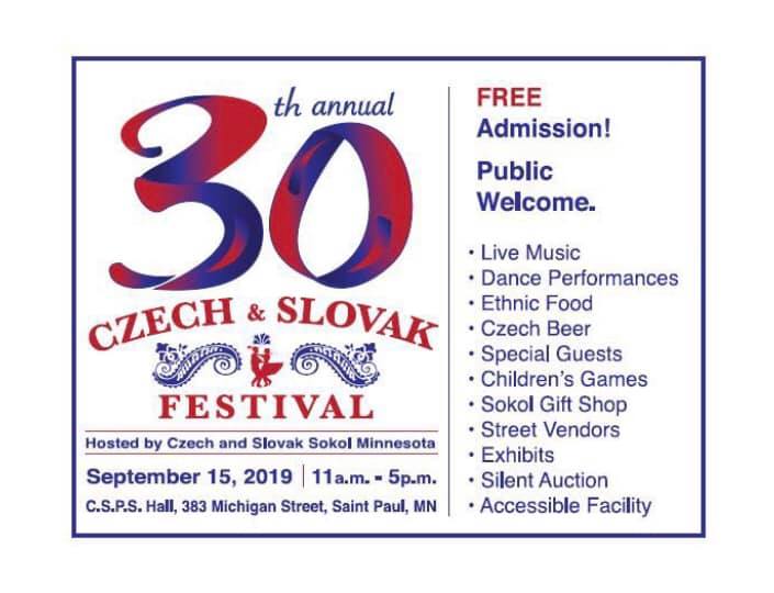 30th Annual Czech & Slovak Festival 2019 Minnesota