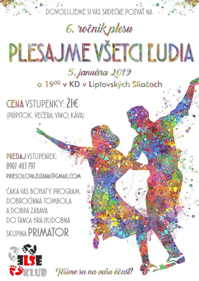 Plesajme vetci udia Liptovsk Sliae 2020 - 6. ronk