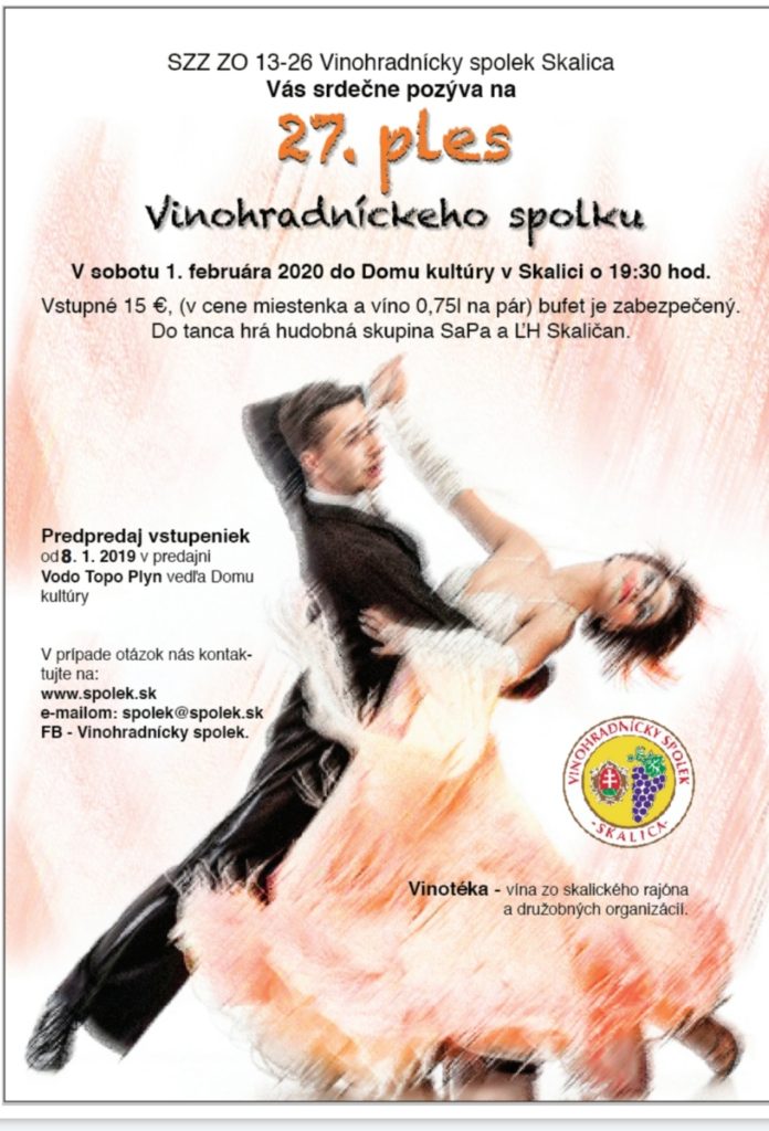 27. ples Vinohradnckeho spolku Skalica 2020