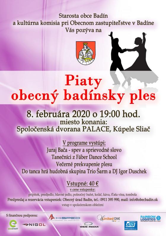 Piaty obecn badnsky ples 2020 Badn  