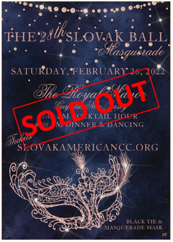 28th Slovak Ball / 28. Slovensk ples 2022 New Jersey - SOLD OUT