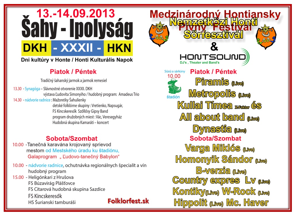 1. Medzinrodn Hontiansky pivn festival 2013