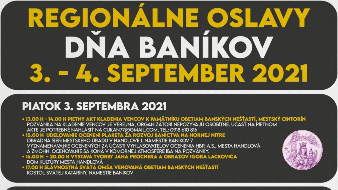 NOV - - - Regionlne oslavy Da bankov 2021 Handlov
