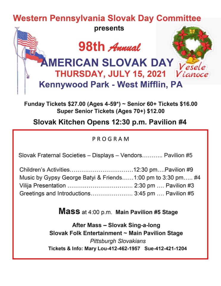 NOVE - - - 68th Annual American Slovak Day 2021 Pennsylvania