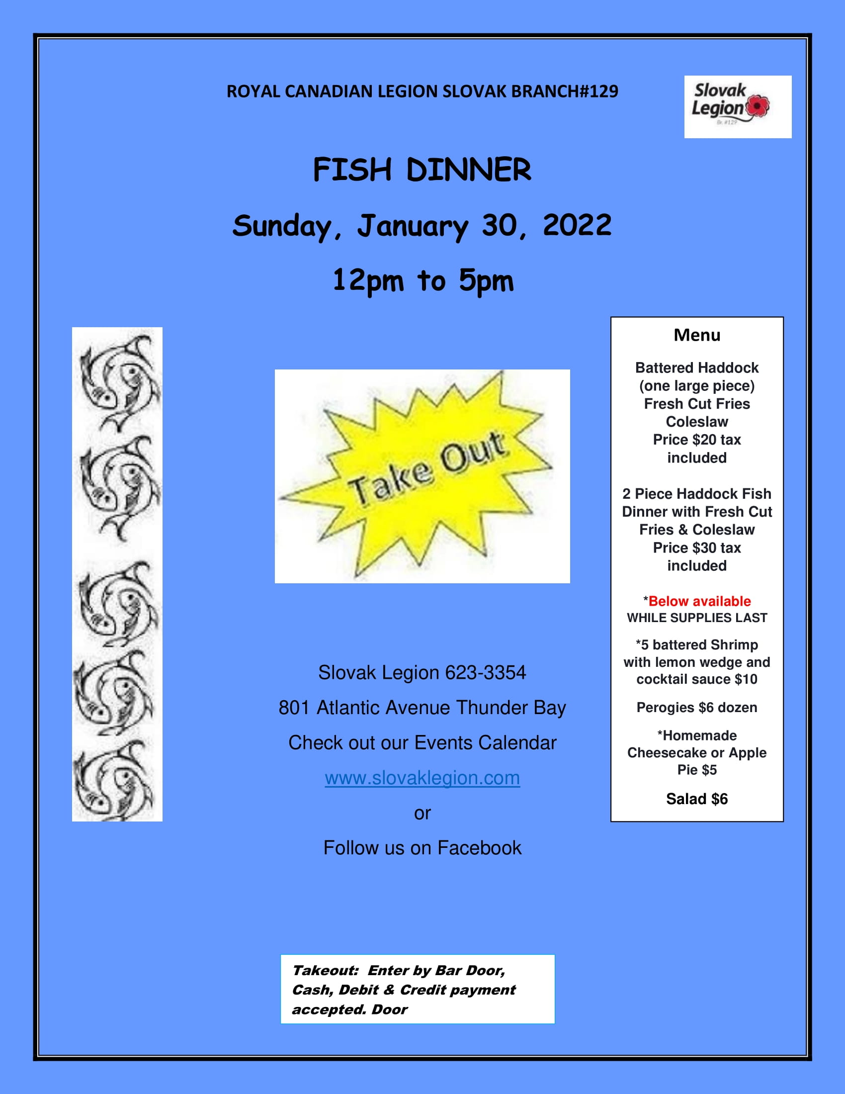 Rybacia veera / Fish Dinner 2022 Thunder Bay - Slovak Legion