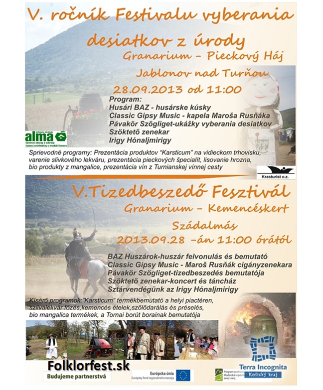 Festival vyberania desiatkov z rody  Jablonov nad Turou - 5. ronik