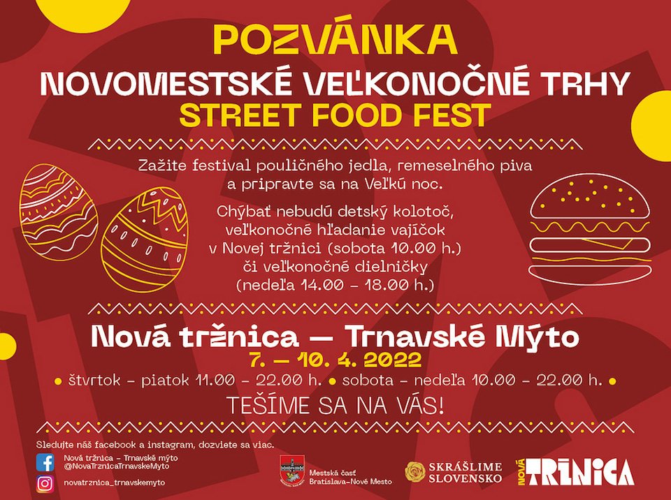 Novomestsk vekonon trhy a Street food fest 2022 Bratislava