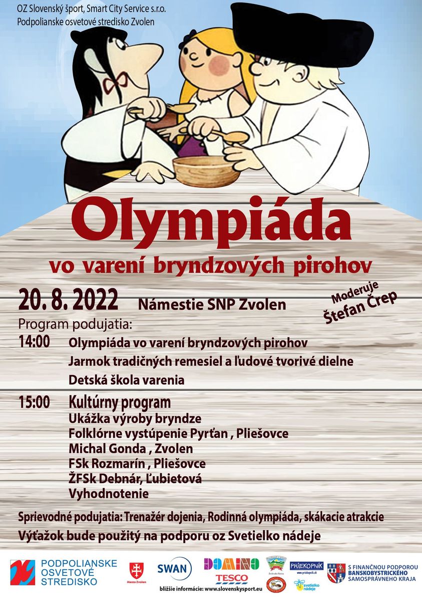 Olympida bryndzovch pirohov 2022 Zvolen