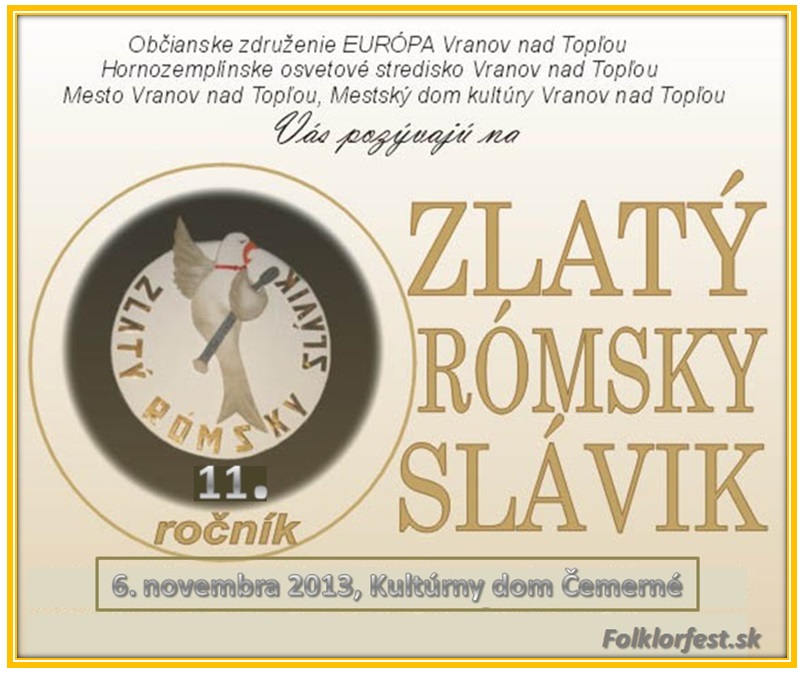 Zlat rmsky slvik Vranov nad Topou 2013 - 11. ronk