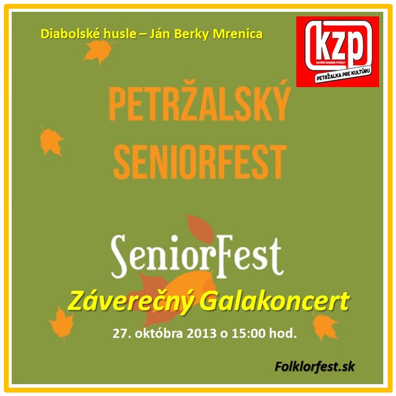 SENIORFEST -  Galakoncert  Petralka 2013