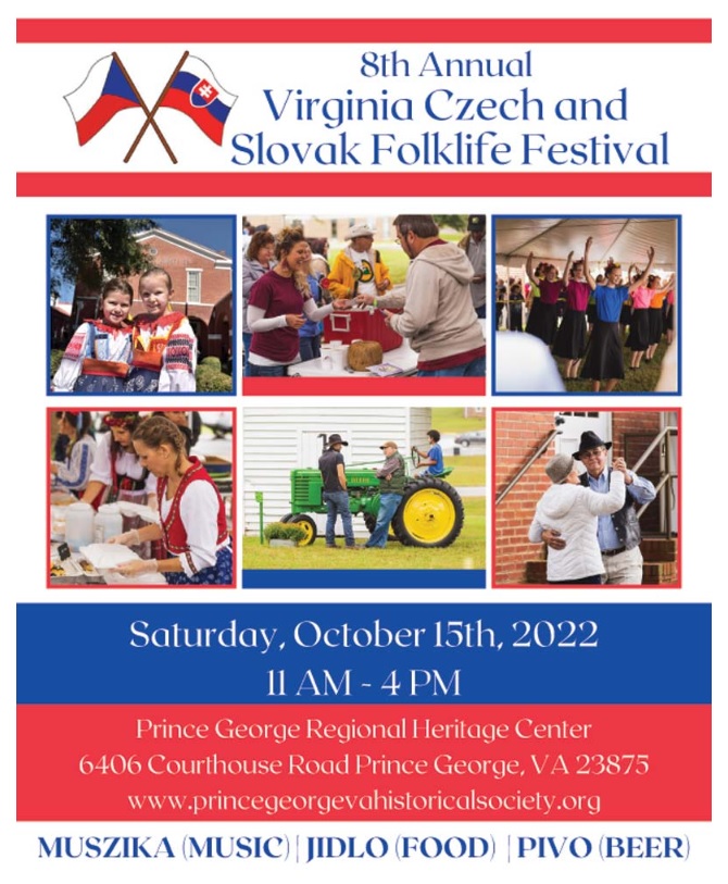 8. ronk festivalu eskho a slovenskho folklru vo Virgnii / 8th Annual Virginia Czech and Slovak Folklife Festival 2022 Princa George County