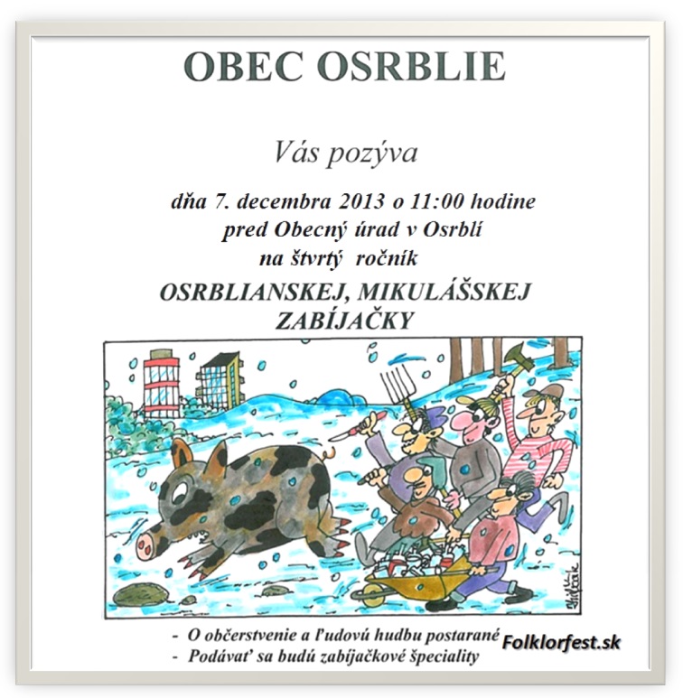 Osrblianska mikulska zabjaka Osrblie - IV. ronk