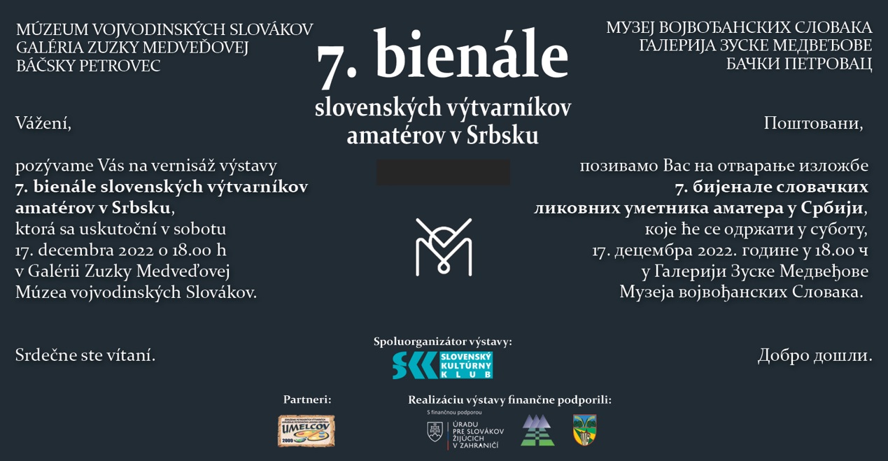 7. Bienle slovenskch vtvarnkov amatrov v Srbsku 2022 Bsky Petrovec