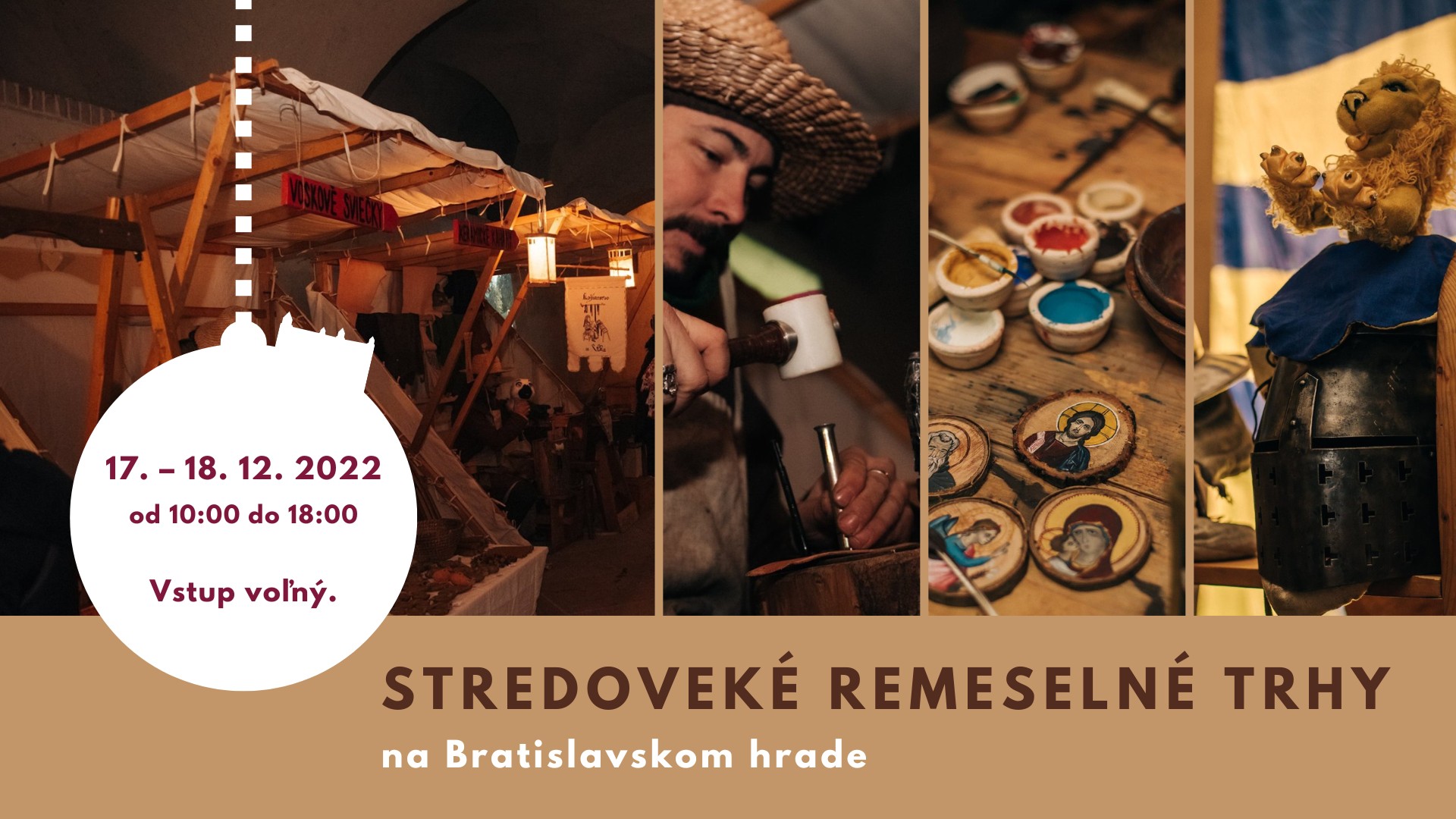 Stredovek remeseln trhy na Bratislavskom hrade 2022 
