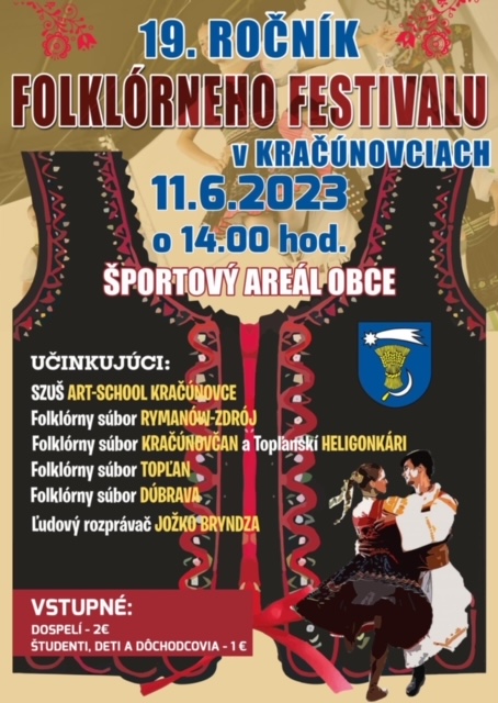 Folklrny festival v Kranovciach 2023 - 19. ronk