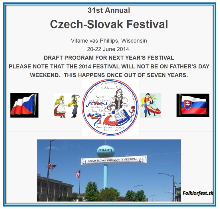 31st Annual Czech-Slovak Community Festival Wisconsin 2014