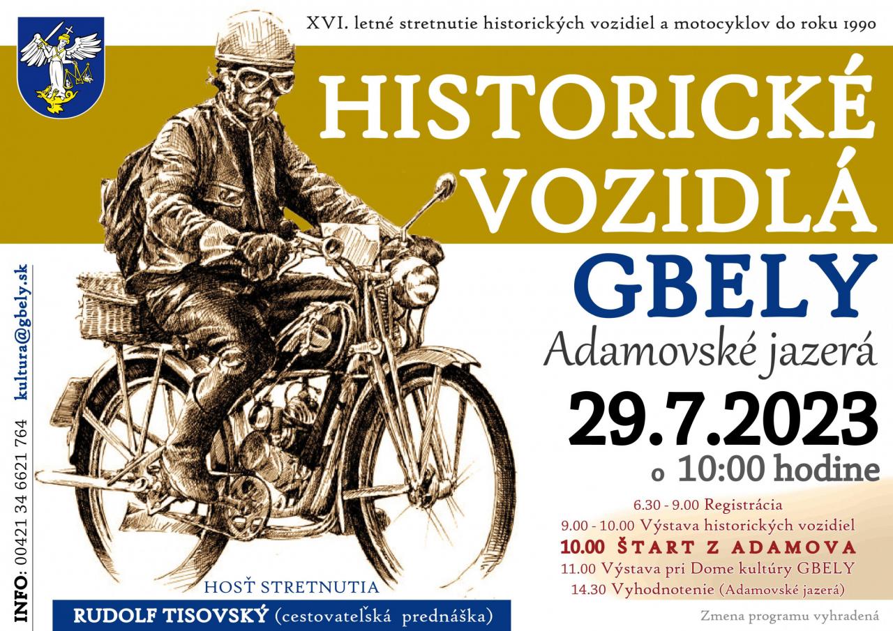 Historick vozidl 2023 Gbely - XVI. letn stretnutie 
