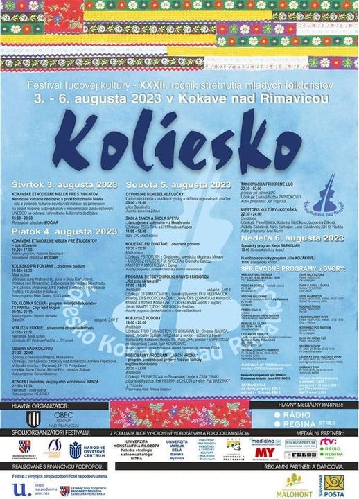 Folklrny festival KOLIESKO 2023 Kokava nad Rimavicou - XXXII. ronk