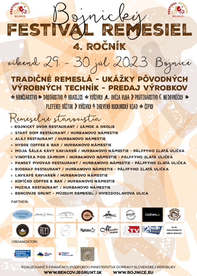 Bojnick festival remesiel 2023
