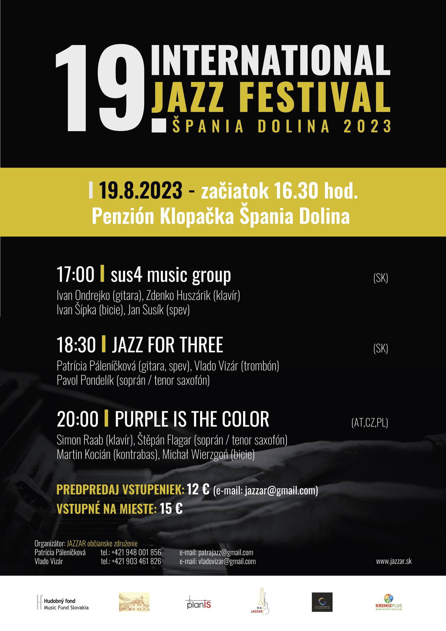 19. International Jazz Festival pania Dolina 2023