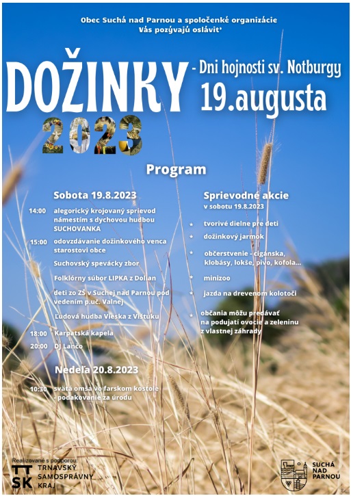 Doinky - Dni hojnosti sv. Notburgy 2023 Such nad Parnou - 3. ronk