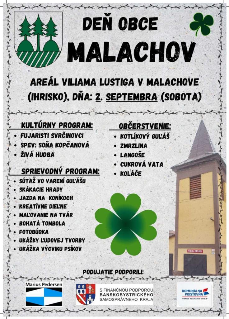 De obce Malachov 2023