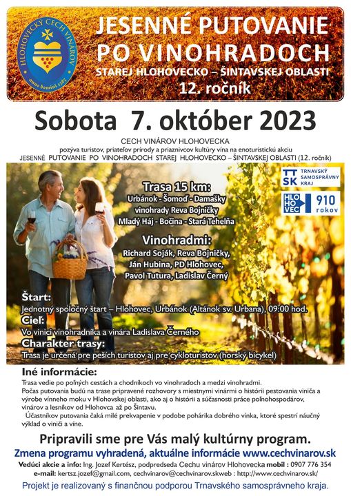 Jesenn putovanie po vinohradoch 2023 Hlohovec