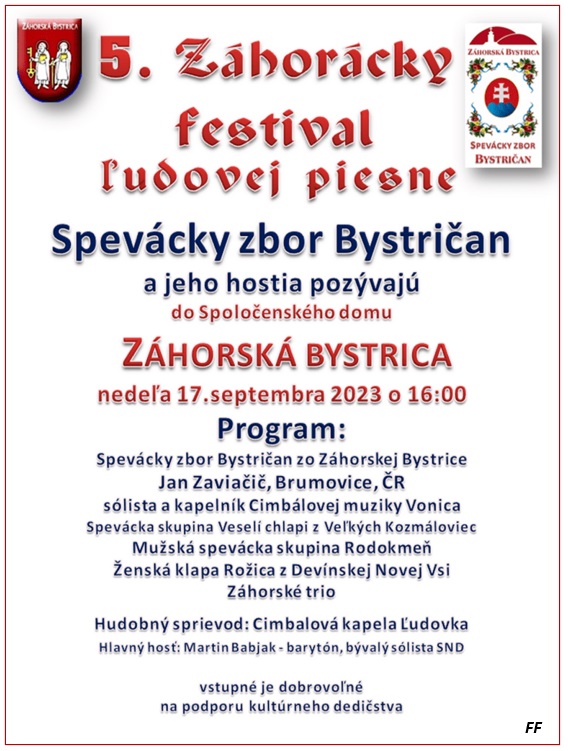 5. Zhorcky festival udovej piesne 2023 Zhorsk Bystrica 