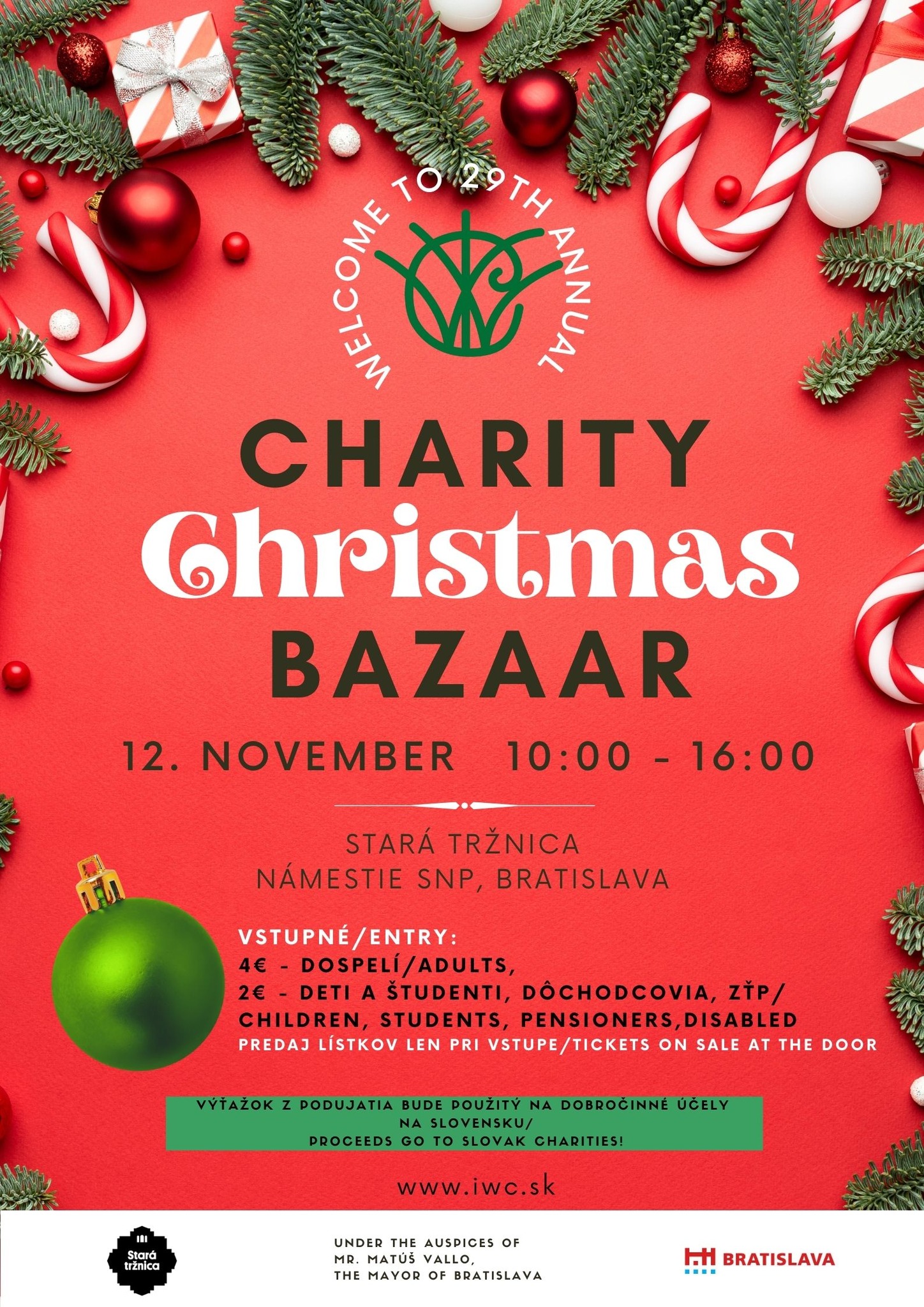29th Charity Christmas Bazaar 2023 Bratislava 