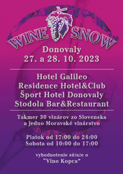 Wine Snow Donovaly 2023 - 12. ronk