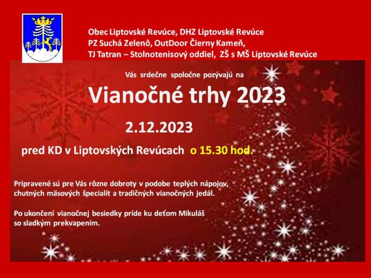Vianon trhy 2023 Liptovsk Revce