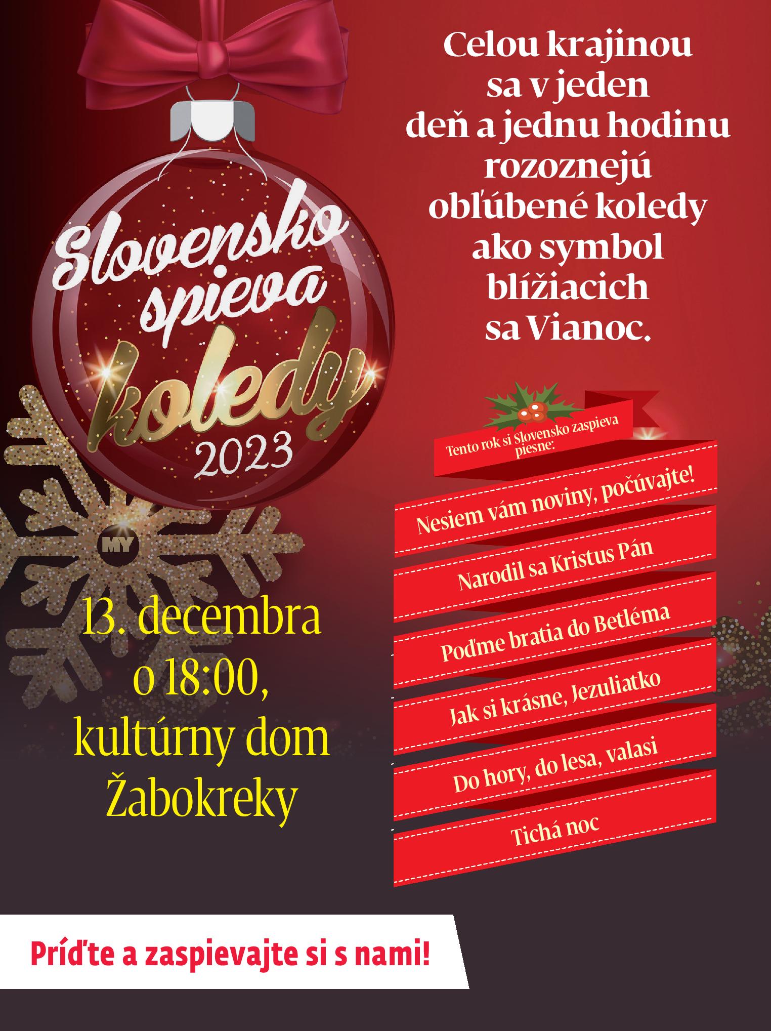 Slovensko spieva koledy 2023 abokreky - 8. ronk