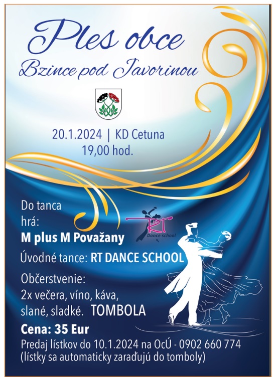 Ples obce Bzince pod Javorinou 2024