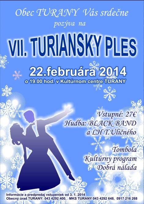 VII. turiansky ples Turany 2014