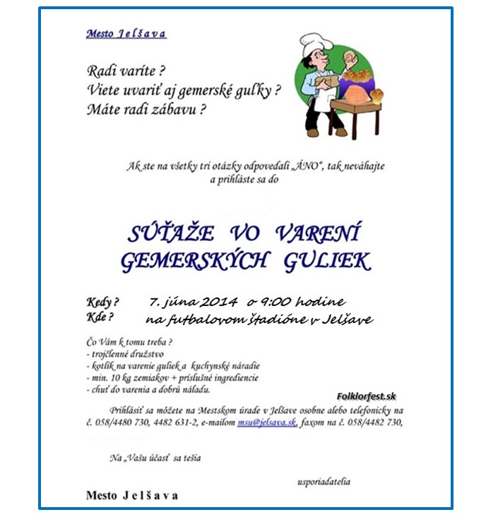 Varenie Gemerskch guliek Jelava 2014 - 10. ronk