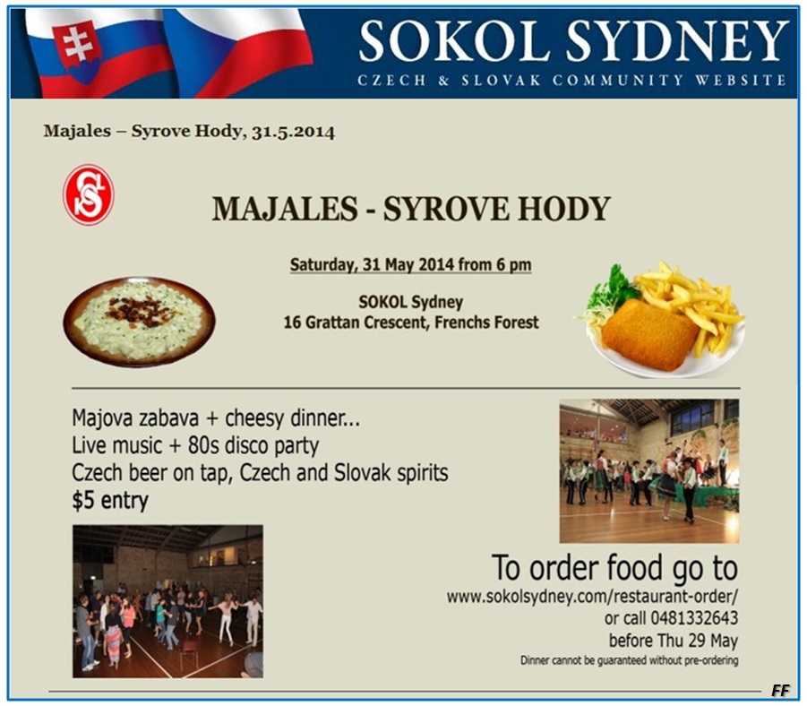 Majales - Syrove hody Sydney 2014
