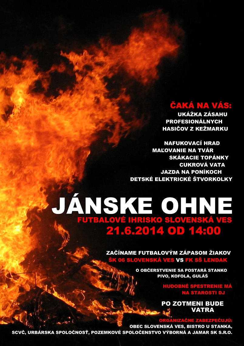 Jnske ohne Slovensk Ves 2014