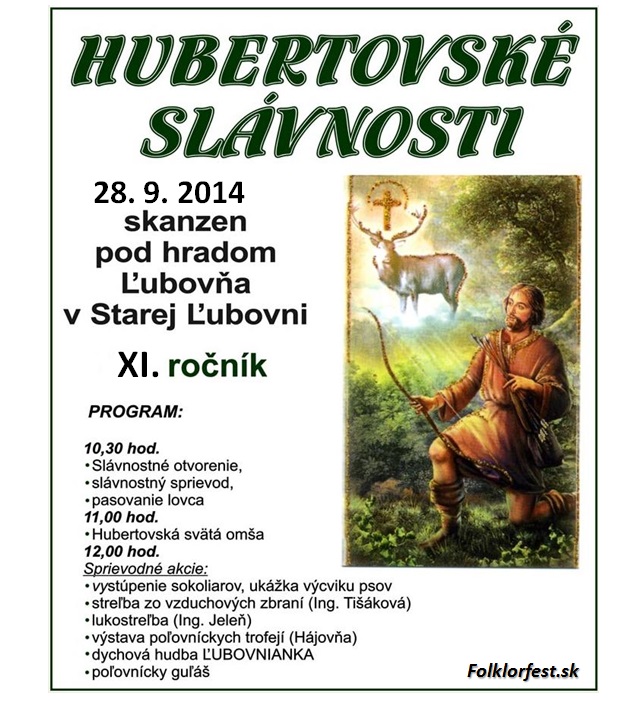 XI. Hubertovsk slvnosti Star ubova 2014