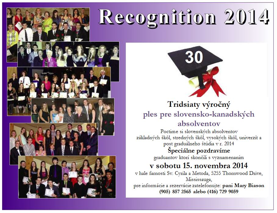 Recognition  2014  /  Uznanie  2014  Mississauga