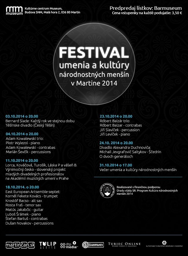 Festival umenia a kultry nrodnostnch menn  v Martine  2014 - 2. ronk