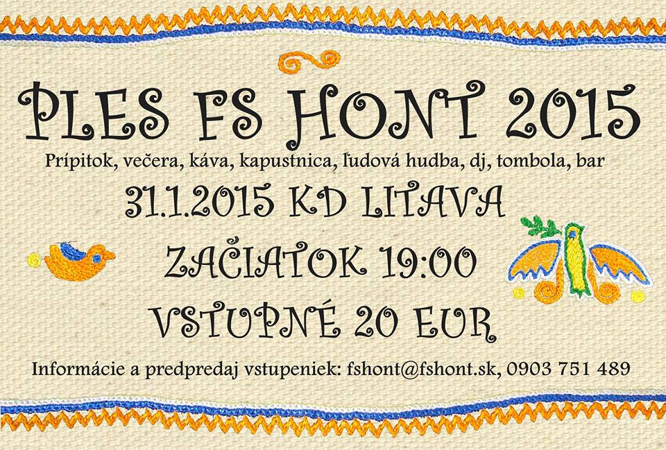 Ples folklrnej skupiny HONT 2015 Litava