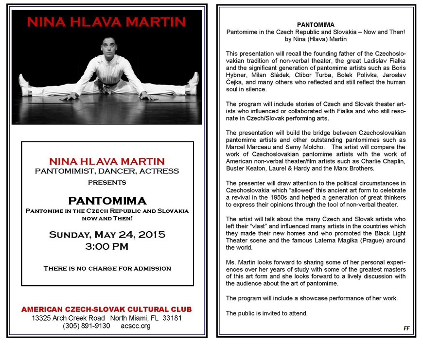 Pantomima - Nina Hlava Martin 2015 North Miami 