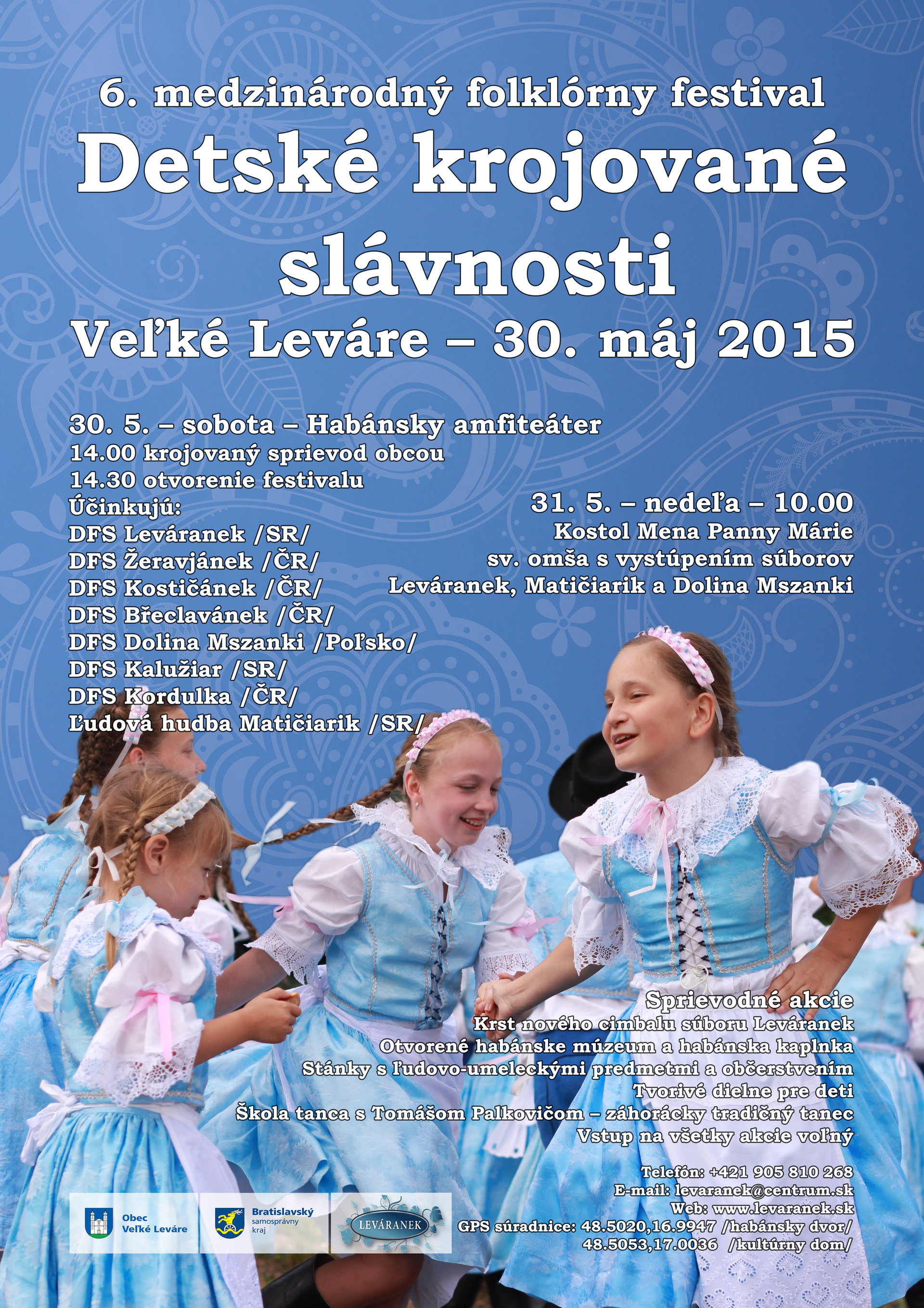 Detsk krojovan slvnosti - Medzinrodn folklrny festival Vek Levre 2015 - 6. ronk