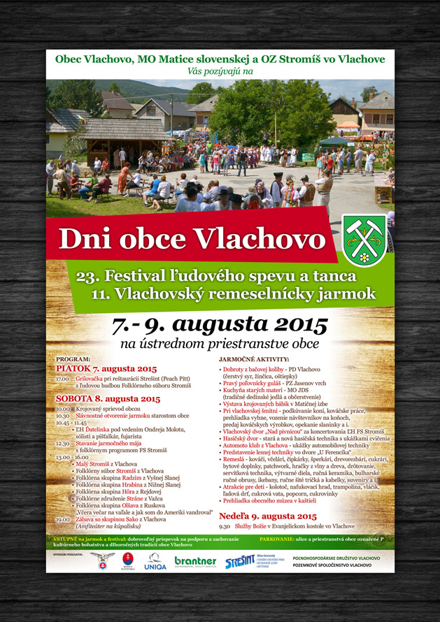 23. Festival udovho spevu a tanca Vlachovo - Dni obce 2015