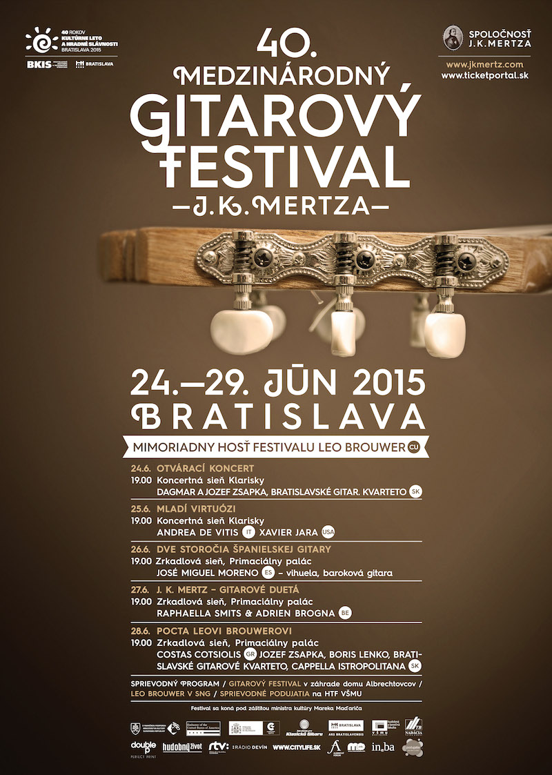 40. medzinrodn gitarov festival J. K. Mertza Bratislava 2015