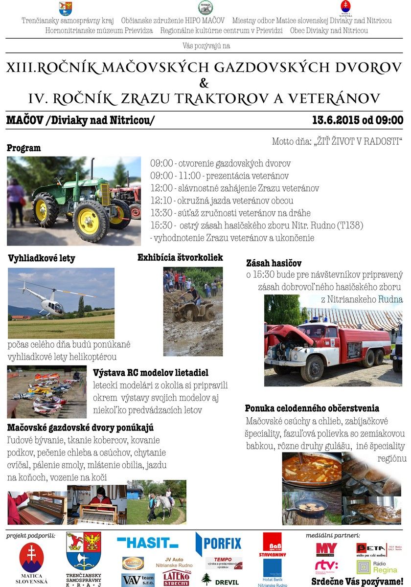 13. Maovsk gazdovsk dvory  & 4. Zraz traktorov a veternov Maov 2015 - 