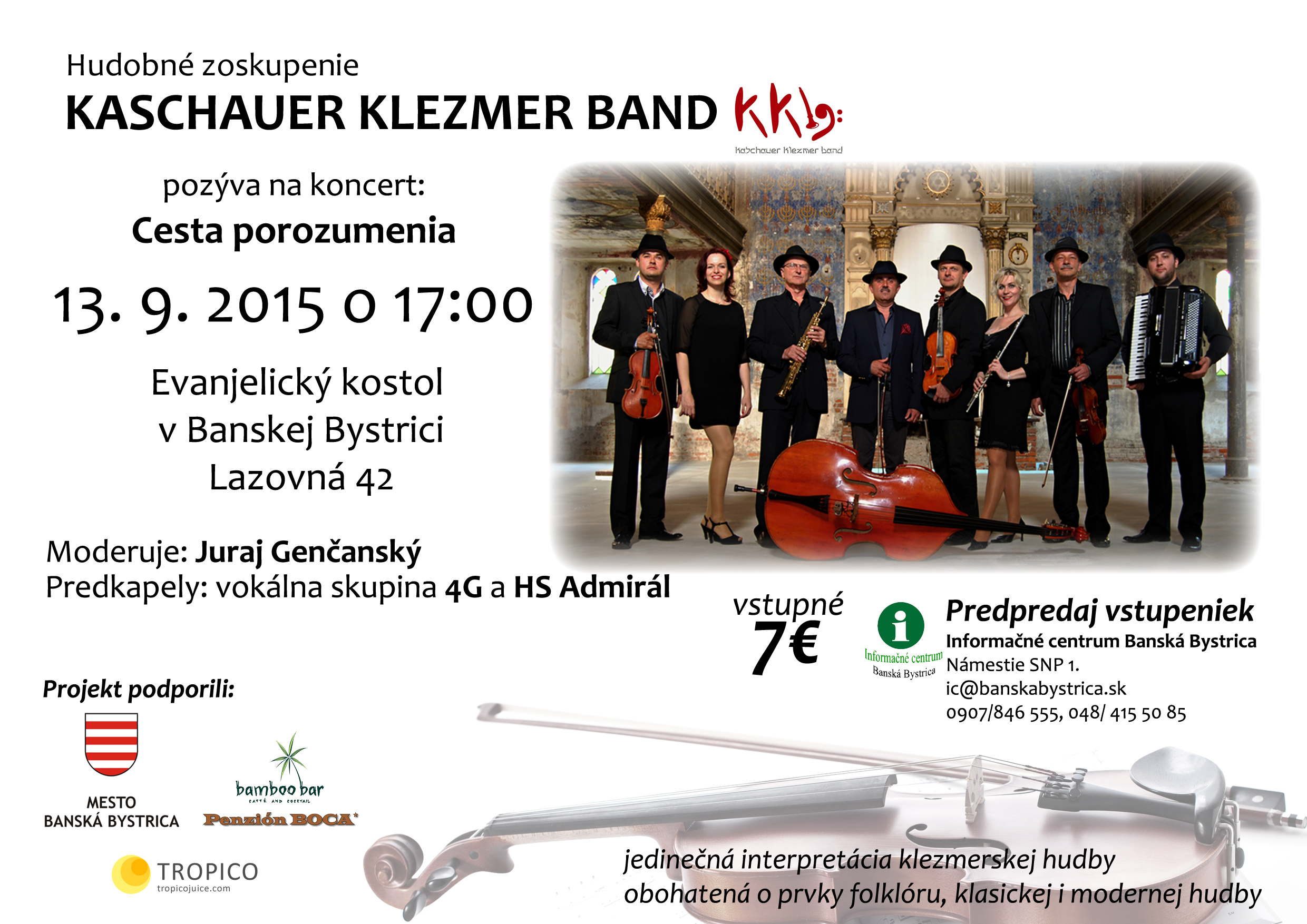 Koncert Kaschauer Klezmer Band Bansk Bystrica