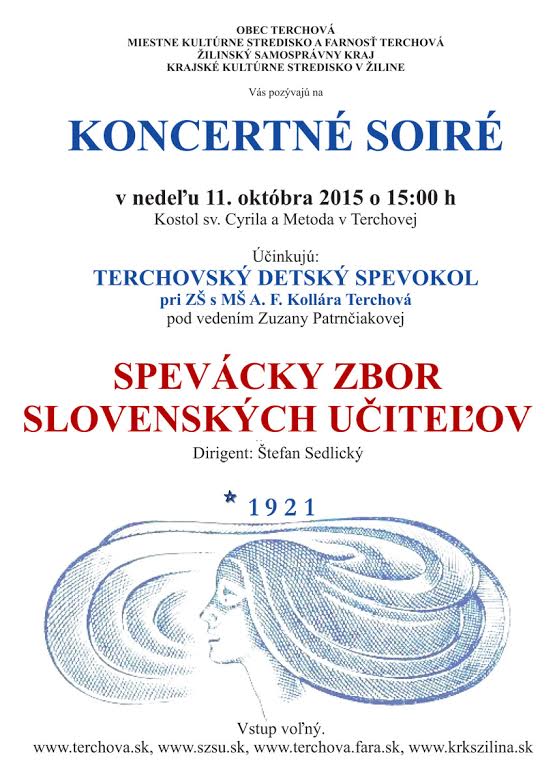 Koncertn Soir 2015 - Terchovsk detsk spevokol a Spevcky zbor slovenskch uiteov Terchov