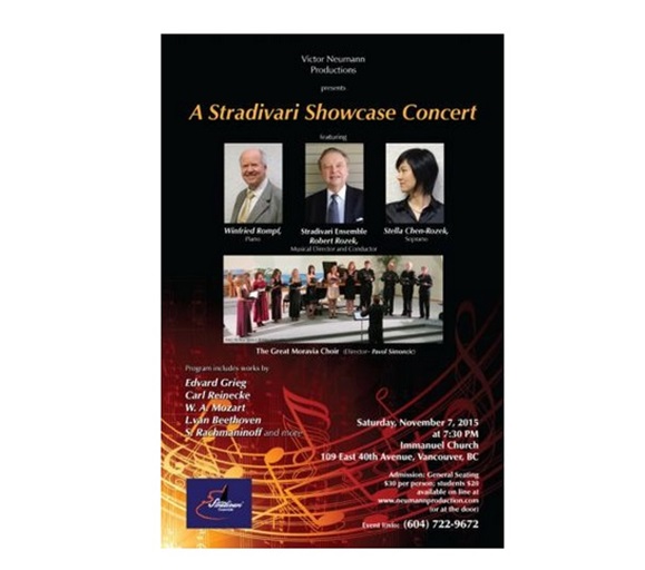 Stradivari Showcase Concert - the great Moravia choir Vancouver 2015 