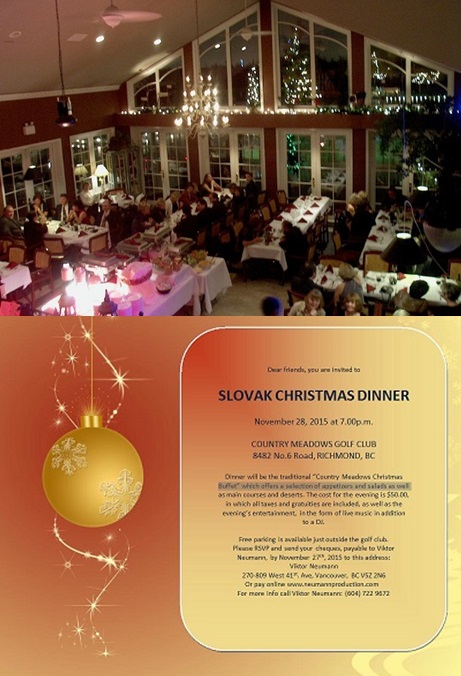 Slovak Christmas Dinner Richmond 2015 